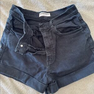 American Apparel Black Denim Shorts - Size 28/29